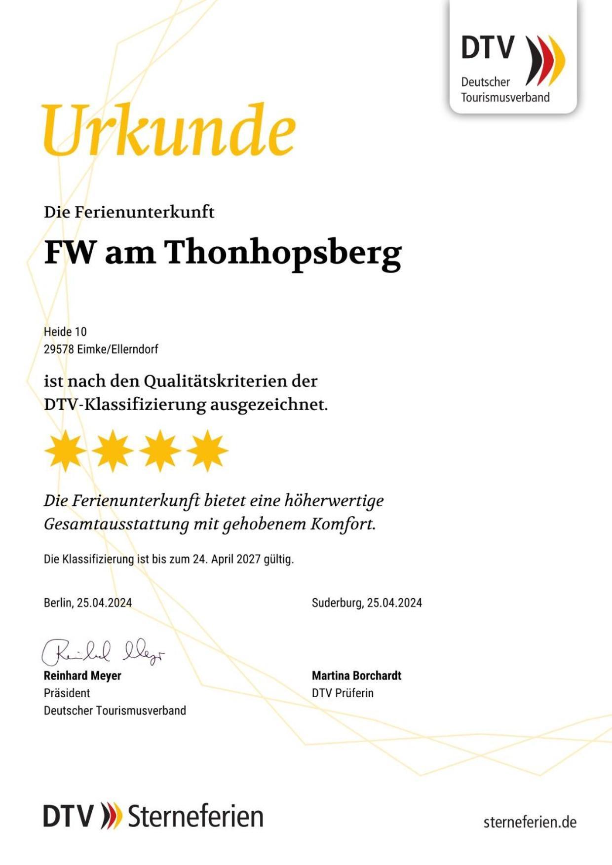 Am Thonhopsberg Apartment Eimke